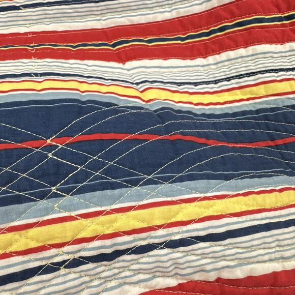 Quilted Handmade Standard Pillow Sham 21”x27” Pillowcase, Colorblocks - Picture 4 of 4